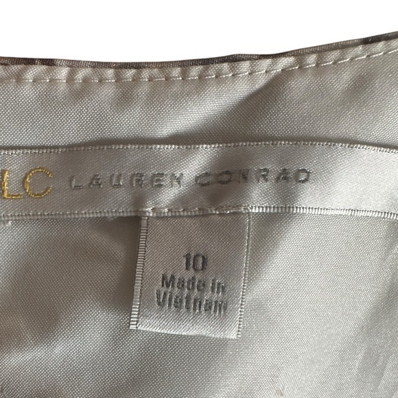 Lauren Conrad Disney Bambi Collection Silver Floral A-Line Dress Sz 10 – Pockets - Picture 11 of 12